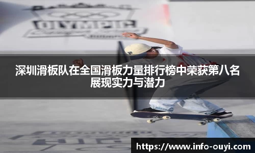 深圳滑板队在全国滑板力量排行榜中荣获第八名展现实力与潜力
